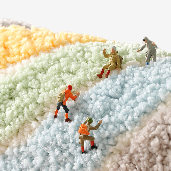 Feblilac Rainbow Tufted Bath Mat