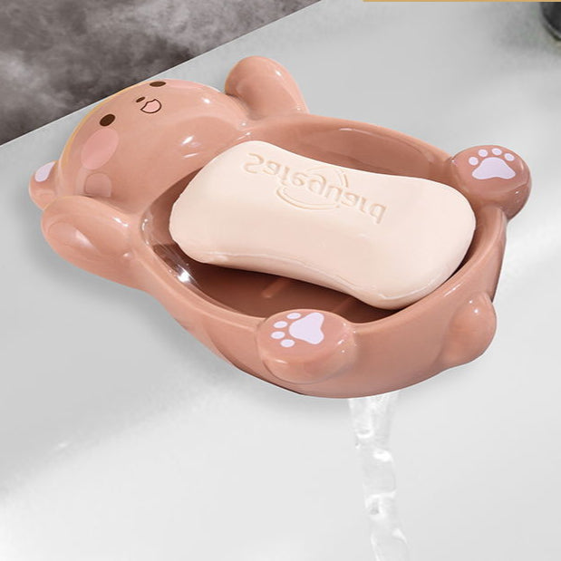 Feblilac Panda Soap Box for Bathroom - view 4