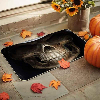 Feblilac  Halloween Ghost Face Grimace Thriller PVC Coil Door Mat