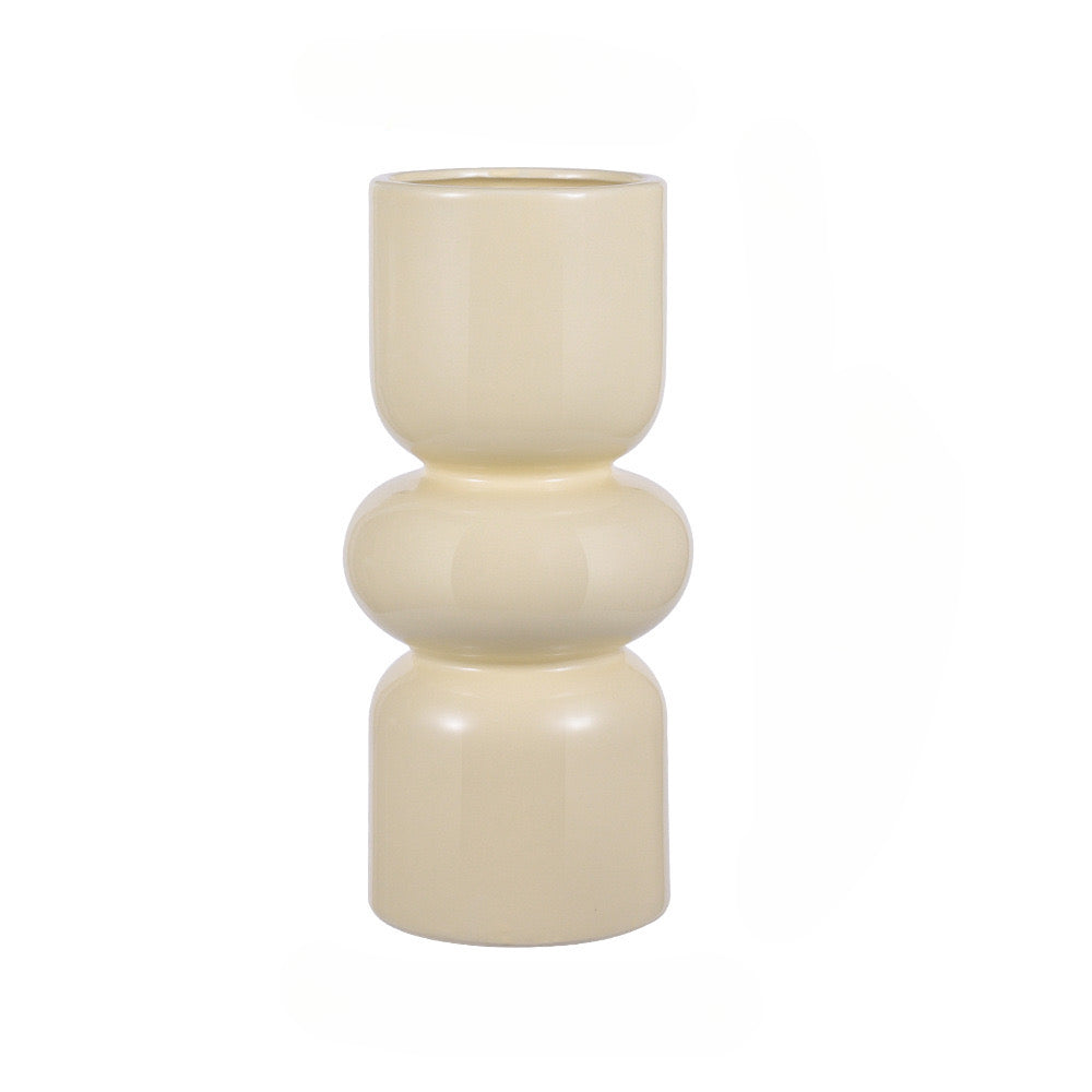Feblilac Ins Style Retro Ceramic Vase Decorative Ornament Hydroponic Flower Arrangement Housewarming Wedding C - view 16