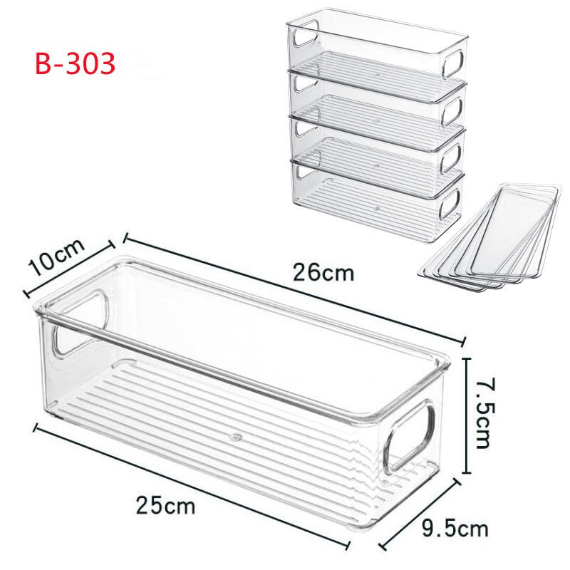 Feblilac Transparent Refrigerator Storage Box Kitchen Storage - view 11