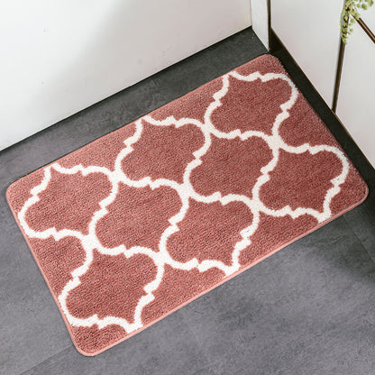 Feblilac Geometric Lantern Shape Tufted Bath Mat