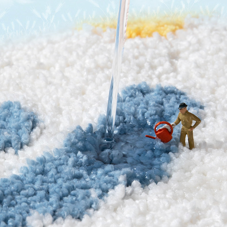 Feblilac Meteorological Clouds Tufted Bath Mat - view 2