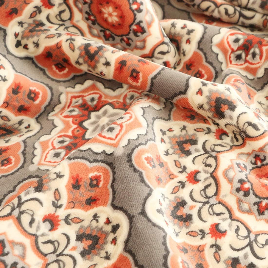 Floral Throw 60'' X 50''- Soft Plush Flannel Throw Blankets for Bed/Couch/Sofa/Office/Camping - view 3