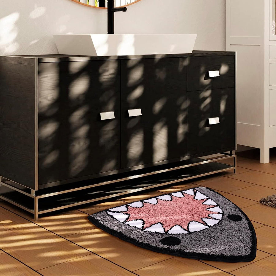 Feblilac Cute Shark Tufted Bath Mat - view 2