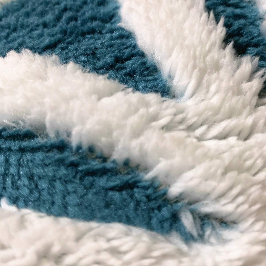 Navy Blue Throw 60'' X 50''- Bohemian Soft Plush Flannel Throw Blankets for Bed/Couch/Sofa/Office/Camping - view 4