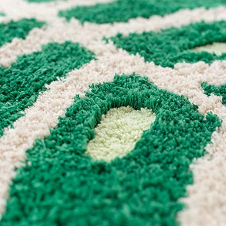 Feblilac Monstera Leaves Tufted Bath Mat - view 3