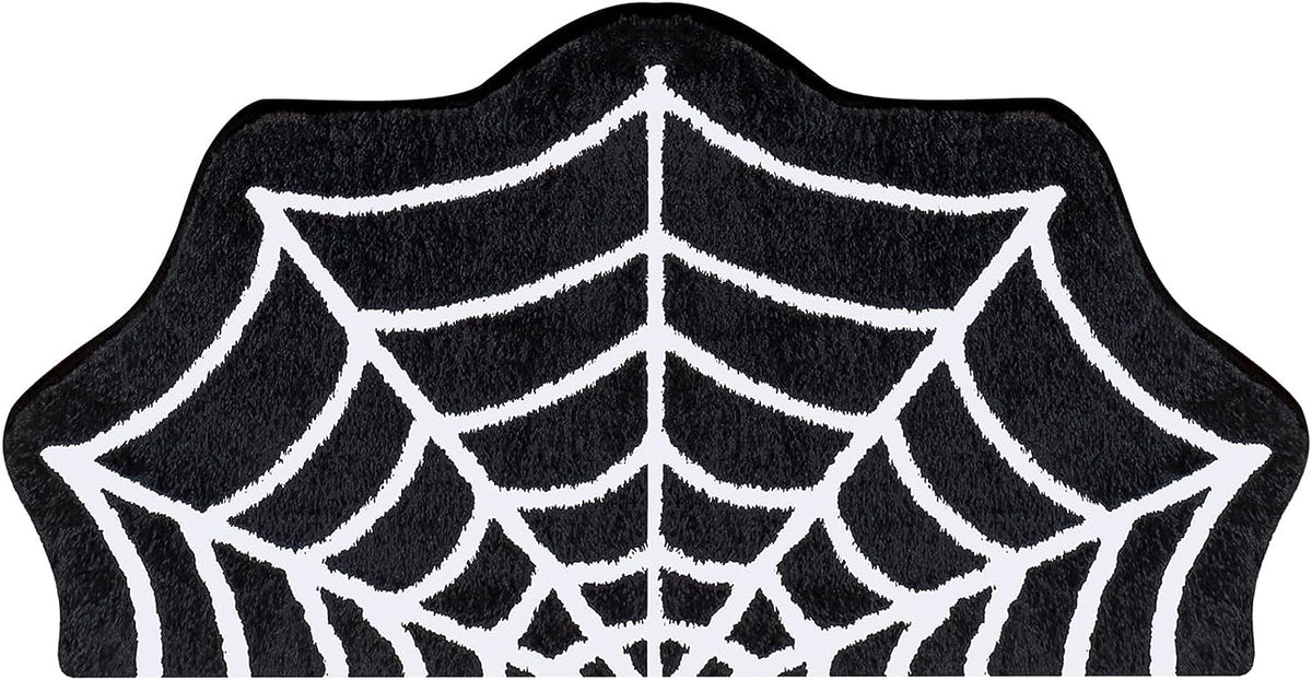Feblilac Spider Web Rugs, Halloween Rug 20"x 32" Gothic Home Decor Small Rug - view 7