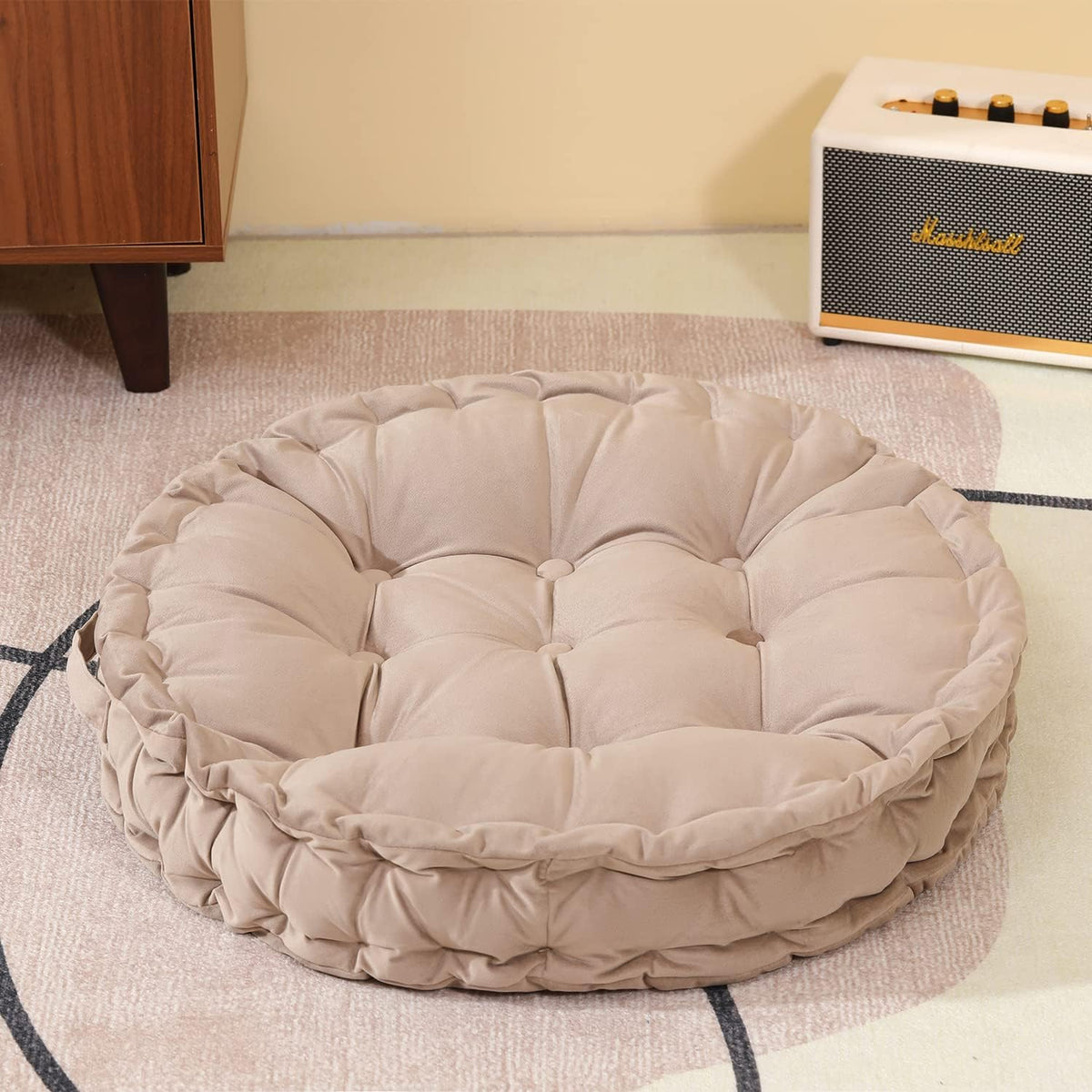 Feblilac Round Floor Pillows,Seating Cushion Floor Pillow Seating for Adults & Kids Bedroom,Thick Meditation P - view 9