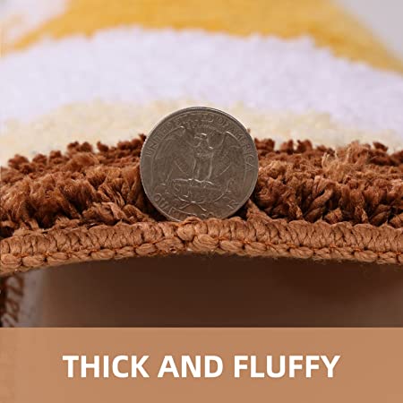 Feblilac Cute Toast Tufted Bath Mat - view 3
