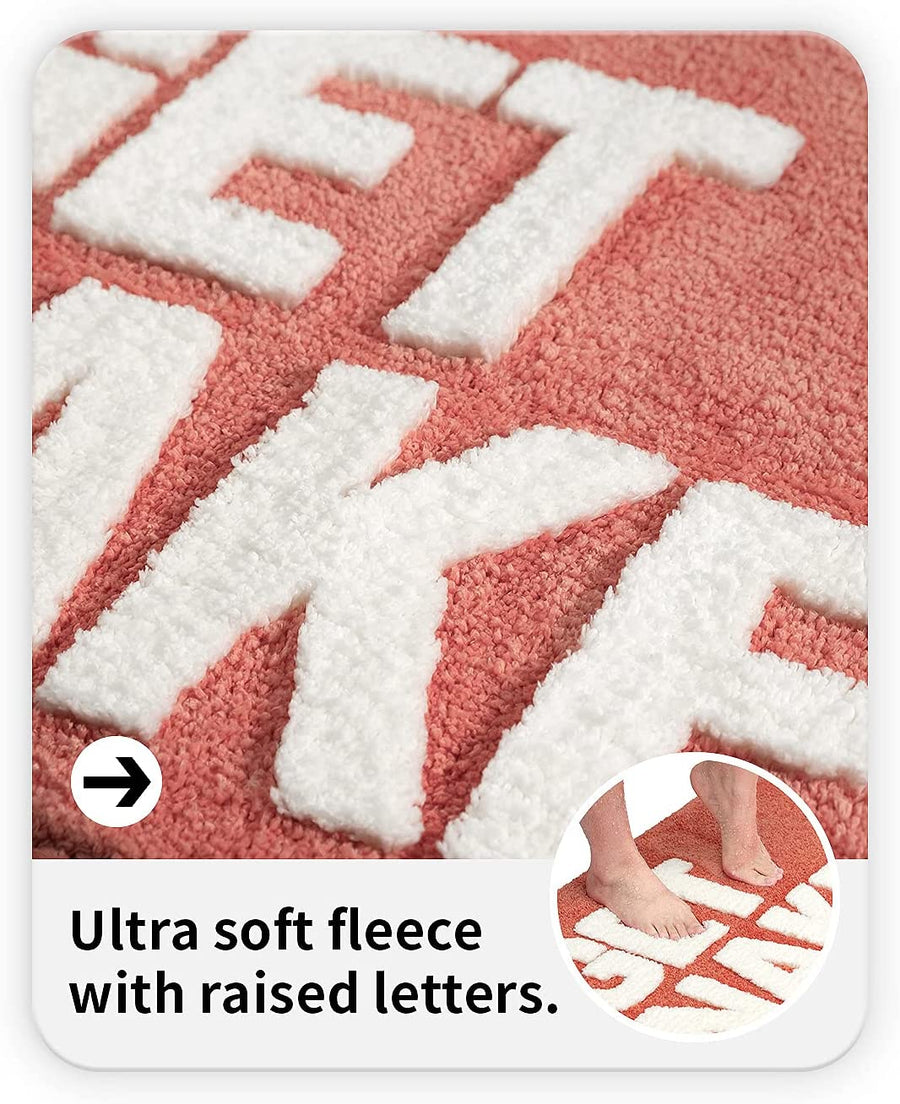 Feblilac Red/Grey Get Naked Bath Mat - view 4
