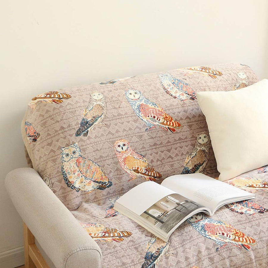 Colorful Owl Throw 60'' X 50''- Soft Plush Flannel Throw Blankets for Bed/Couch/Sofa/Office/Camping - view 4