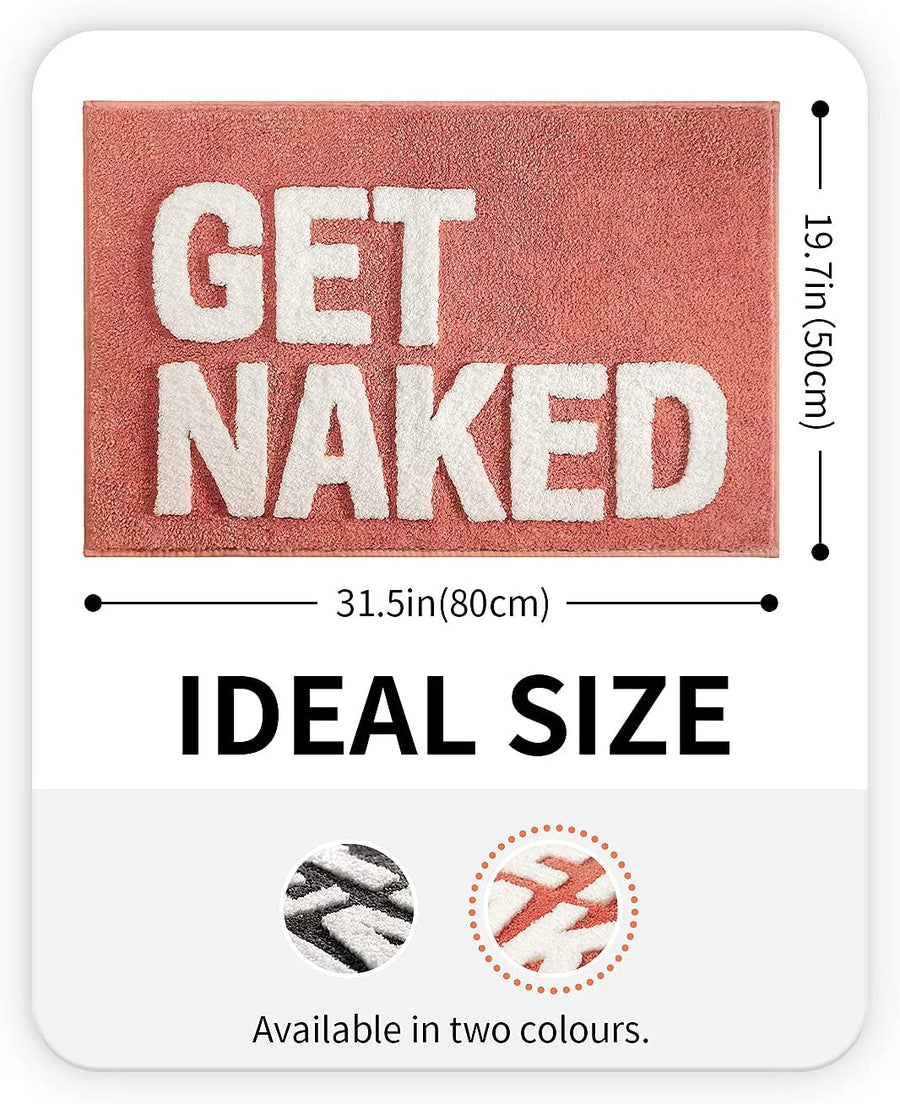 Feblilac Red/Grey Get Naked Bath Mat - view 3