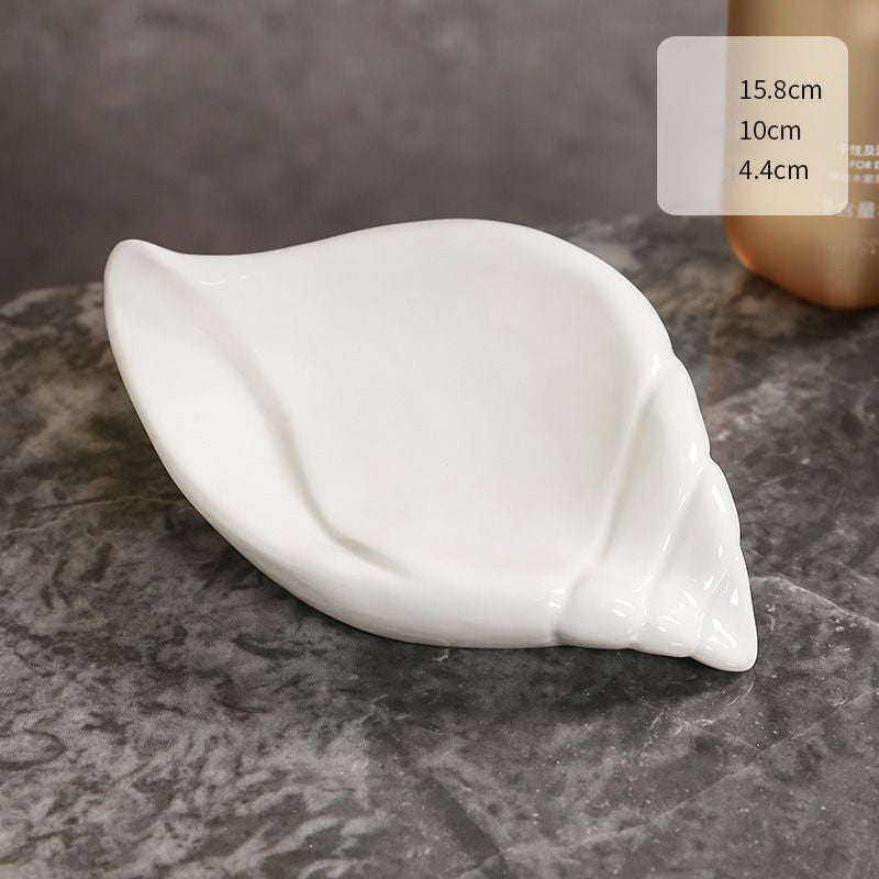 Feblilac Leaf Soap Box for Bathroom