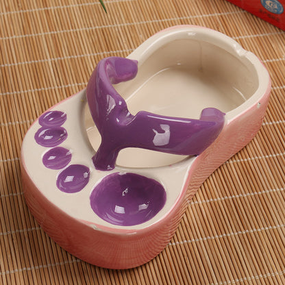 Feblilac Cute Ceramic Slippers-Shaped Plate