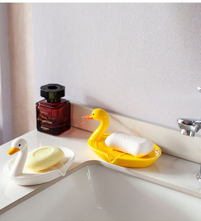 Feblilac Duck Soap Box for Bathroom