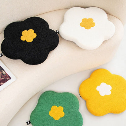Feblilac Flower Plush Memory Foam Cushion Seat Pads