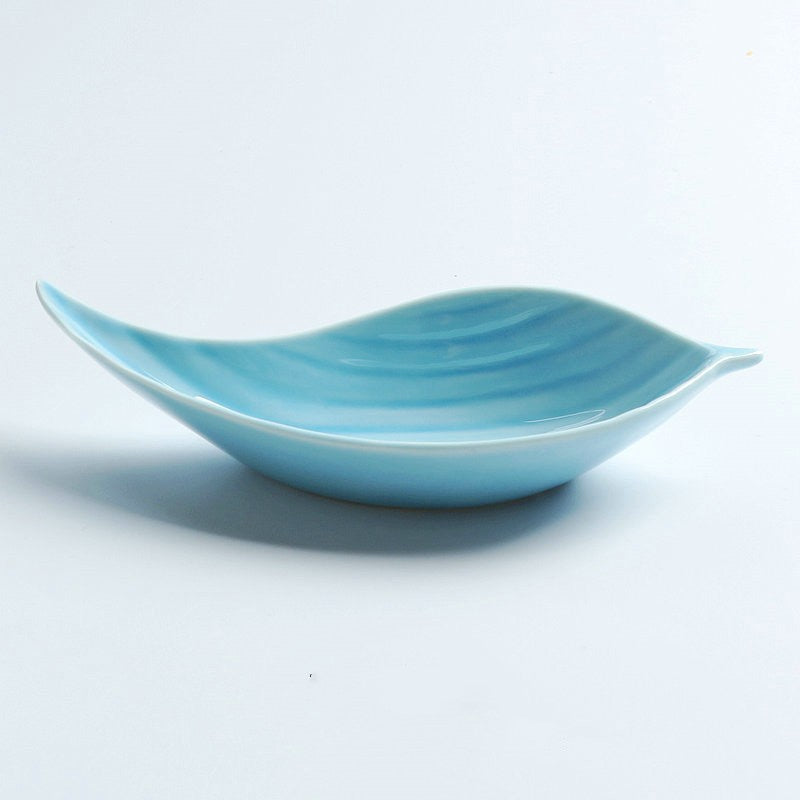 Feblilac Leaf-Shaped Ceramic Small Dish Saucer Dinnerware - view 6