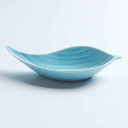 Feblilac Leaf-Shaped Ceramic Small Dish Saucer Dinnerware