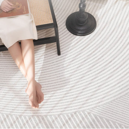 Feblilac Geometric Lines Pattern Rectangular Living Room Carpet