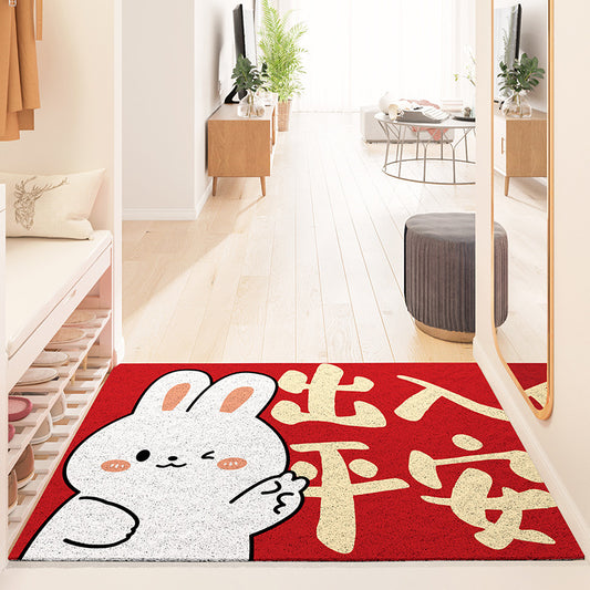 Feblilac Hello Rabbit PVC Coil Door Mat