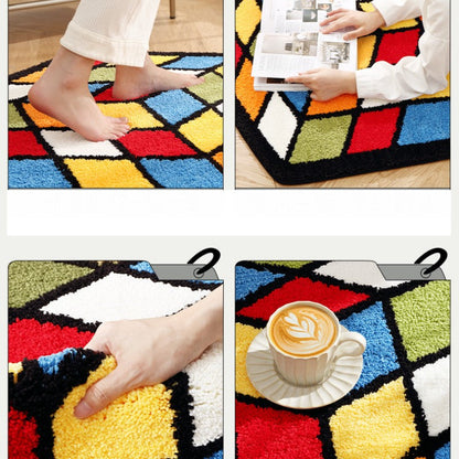 Feblilac Game Dice Tufted Bath Mat