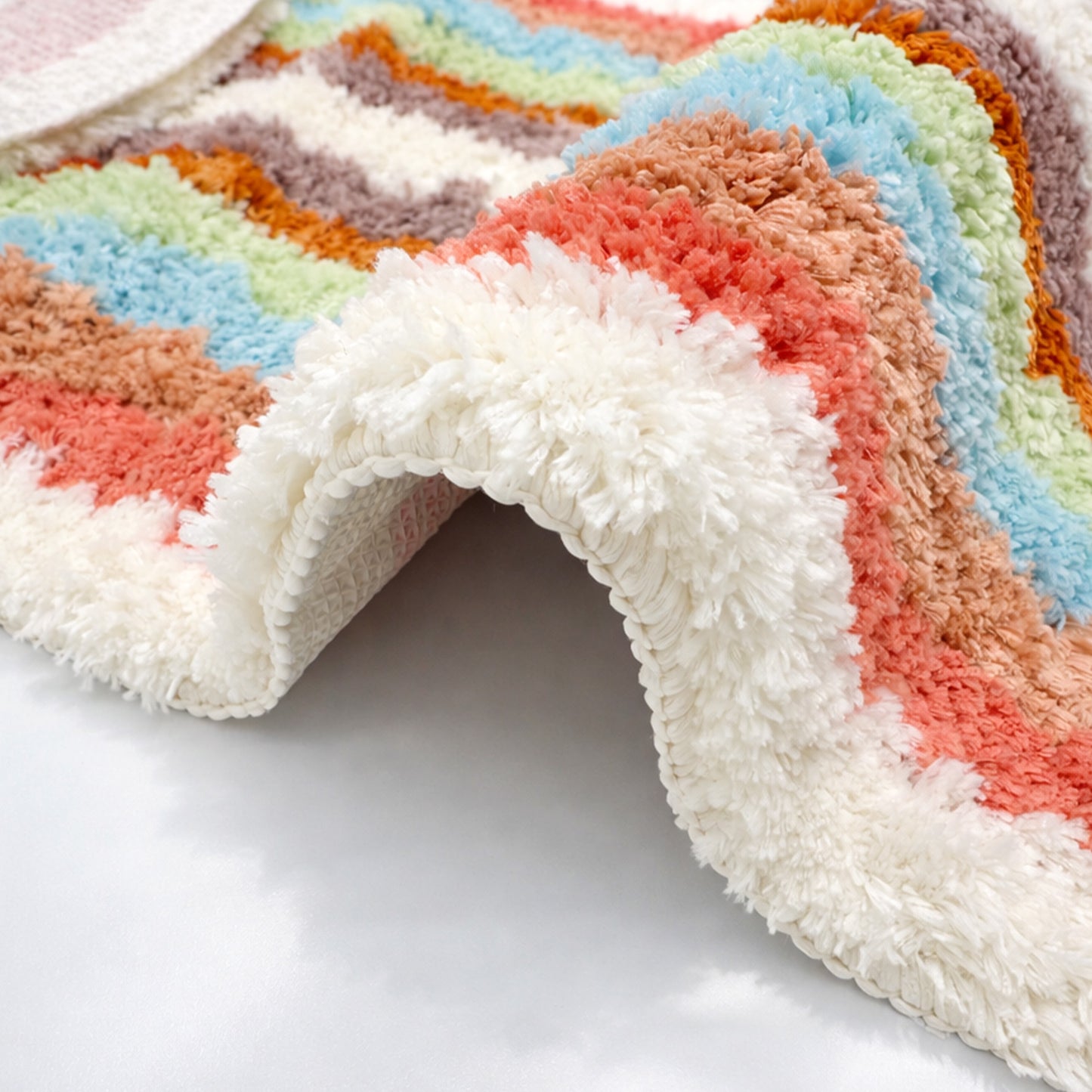 Feblilac Rainbow Runway Bedroom Mat