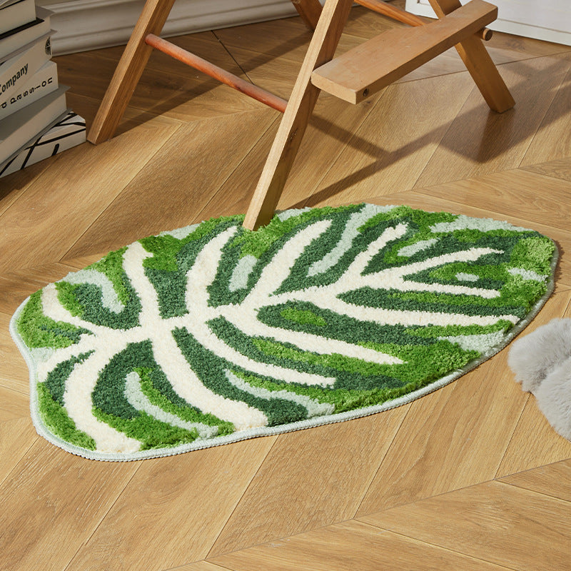 Feblilac Banana Leaf Tufted Bath Mat - view 2