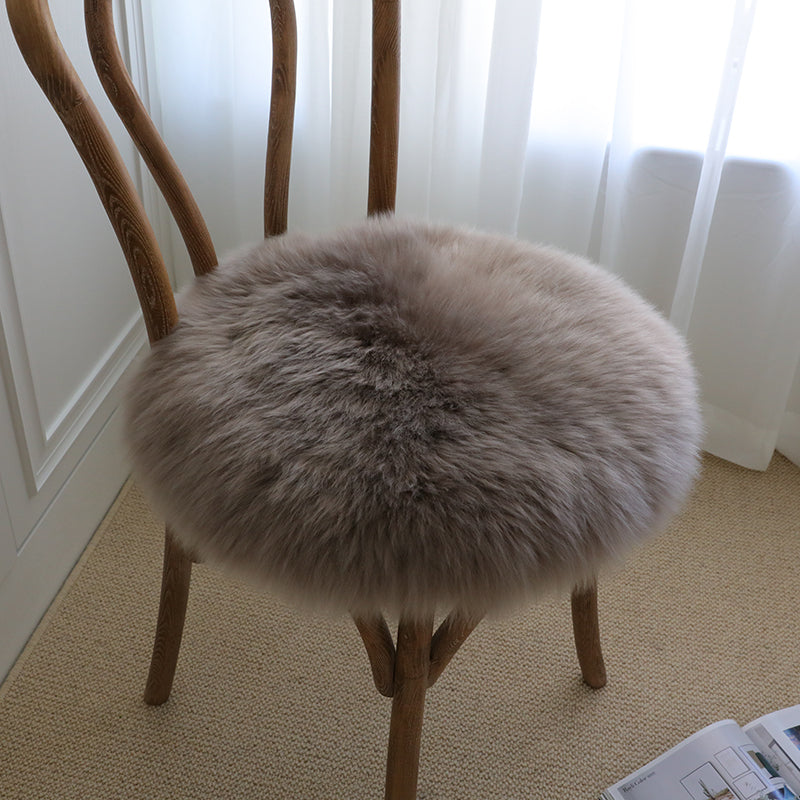 Feblilac Round Solid Wool Cushion - view 7