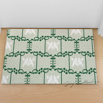 Feblilac Baroque Pigeon PVC Coil Door Mat