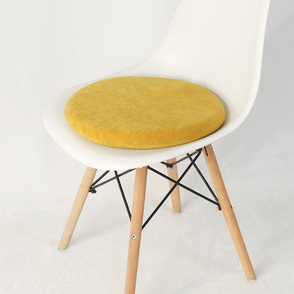 Feblilac Round Solid Suede Memory Foam Cushion