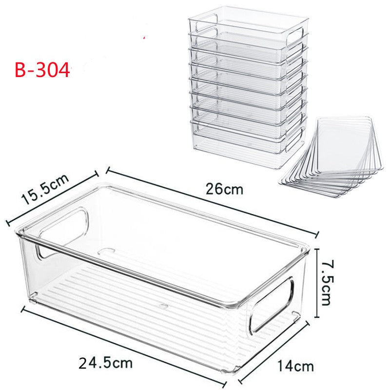 Feblilac Transparent Refrigerator Storage Box Kitchen Storage - view 12