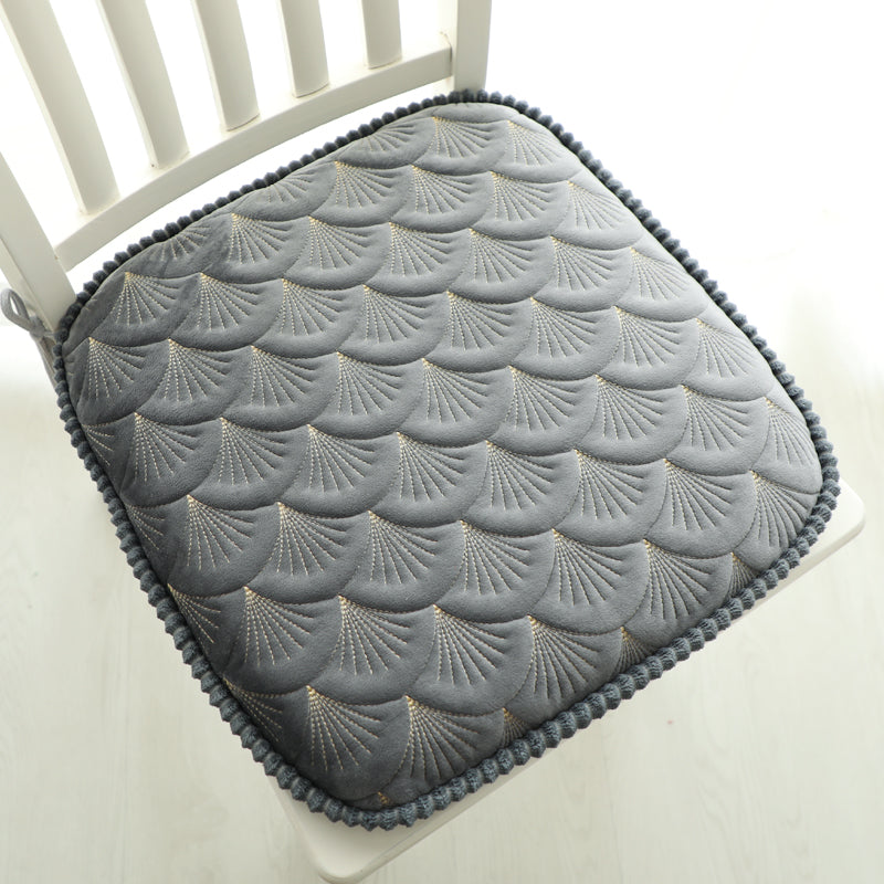 Feblilac Solid Leaves Plush Memory Foam Cushion - view 9