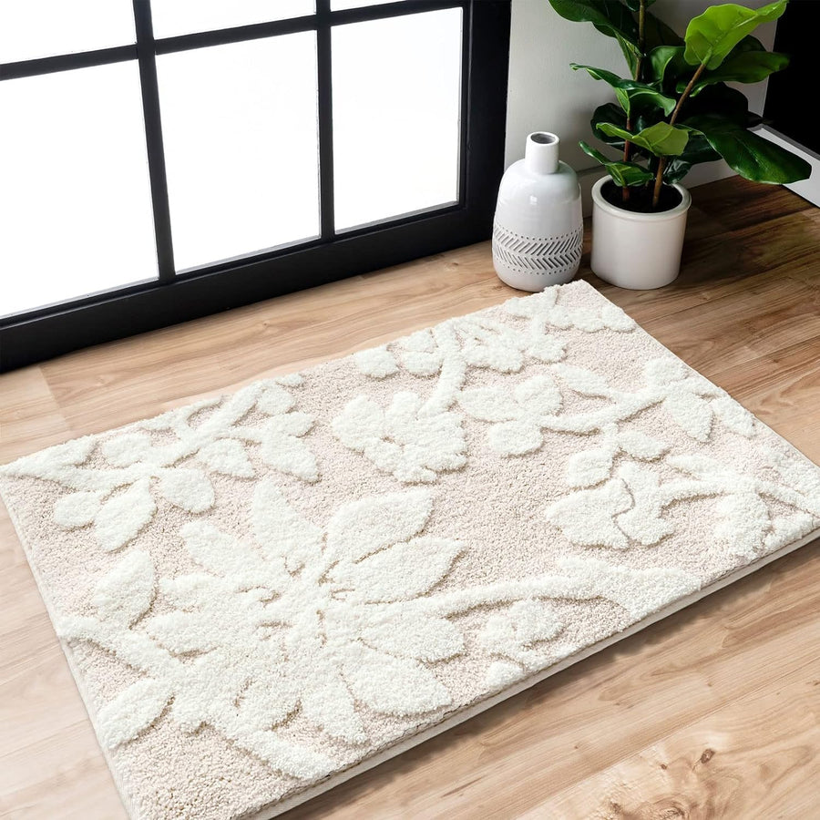 Feblilac Leaf Tufted Bath Mat