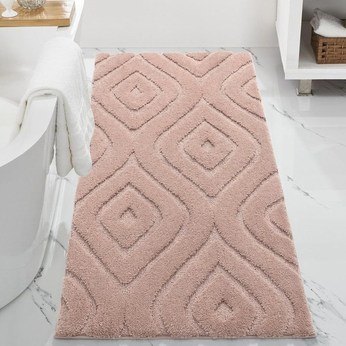 Feblilac Boho Decor Tufted Bath Mat - view 29