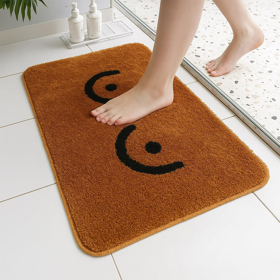 Feblilac Brown Double Skin Milk Boobs Tufted Bath Mat - view 3