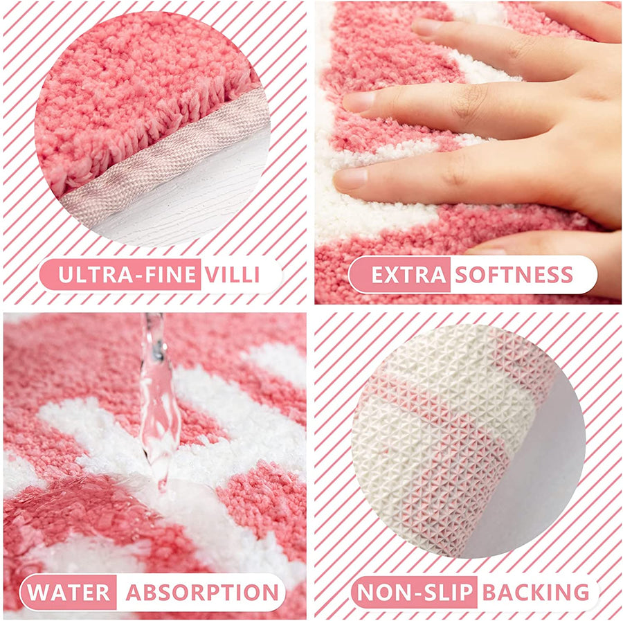 Feblilac Pink Funny CHILL PILL Mat for Bedroom Living Room - view 3