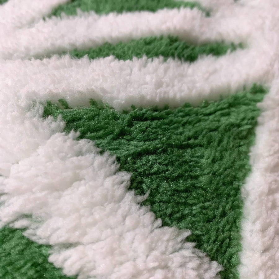 Green Throw 60'' X 50''- Bohemian Soft Plush Flannel Throw Blankets for Bed/Couch/Sofa/Office/Camping - view 4