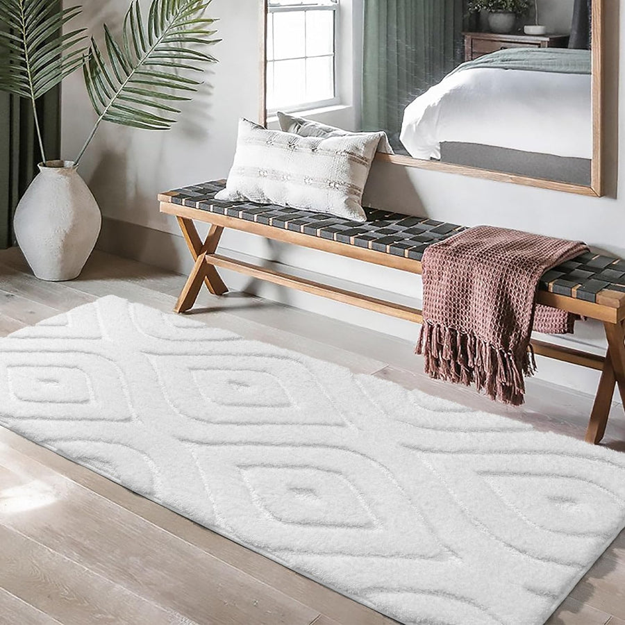 Feblilac Boho Decor Tufted Bath Mat - view 3