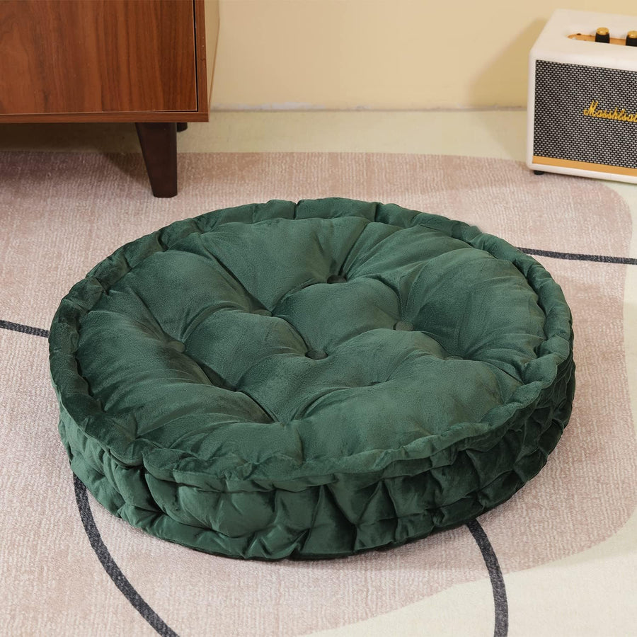 Feblilac Round Floor Pillows,Seating Cushion Floor Pillow Seating for Adults & Kids Bedroom,Thick Meditation P