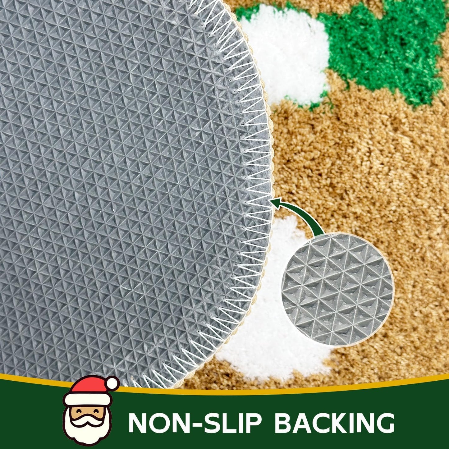 Holiday Gingerbread Man Bath Mat – Cute Christmas Bathroom Decor