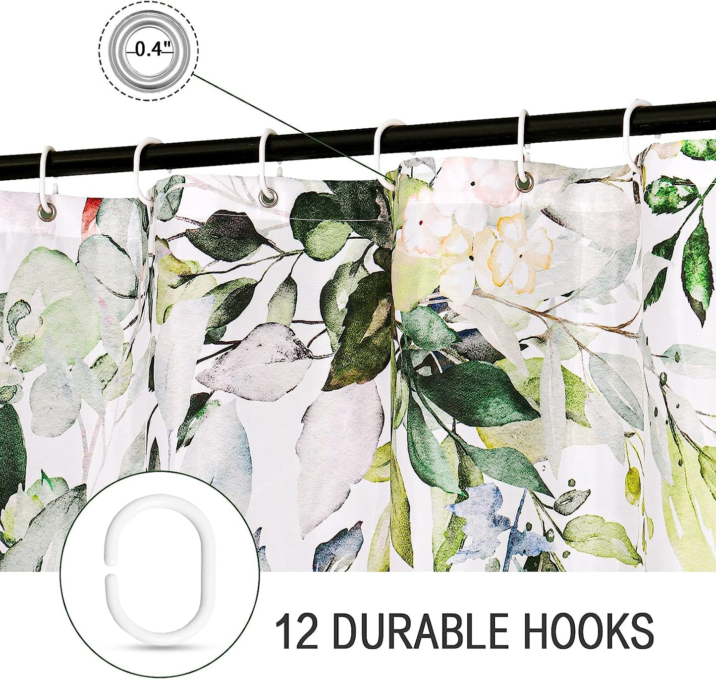 Green Eucalyptus Shower Curtain