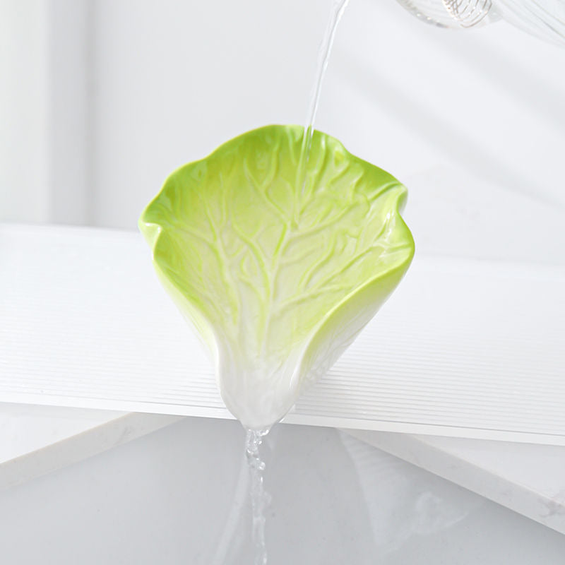 Feblilac Creative Cabbage Baicai Soap Box for Bathroom