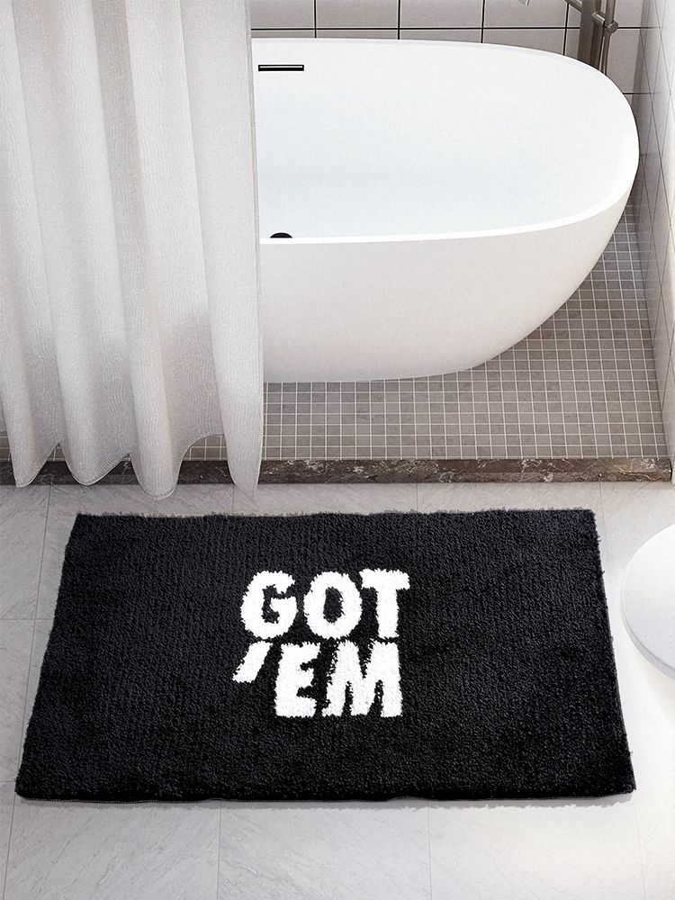 Feblilac Fun Quotation Mat for Bathroom Bedroom Front Door, Got En Rug - view 4