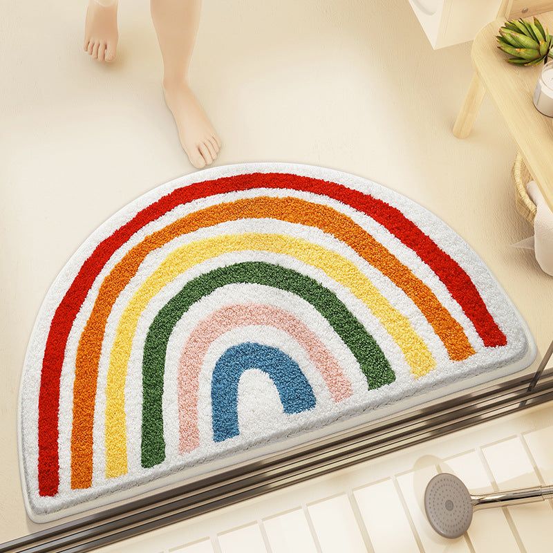 Feblilac Clouds and Sun Tufted Bath Mat