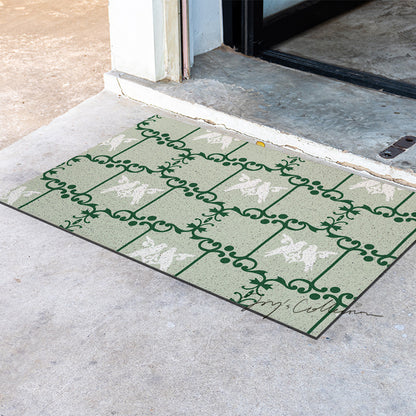 Feblilac Baroque Pigeon PVC Coil Door Mat