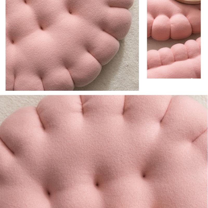 Feblilac Pink Biscuit Plush Cushion