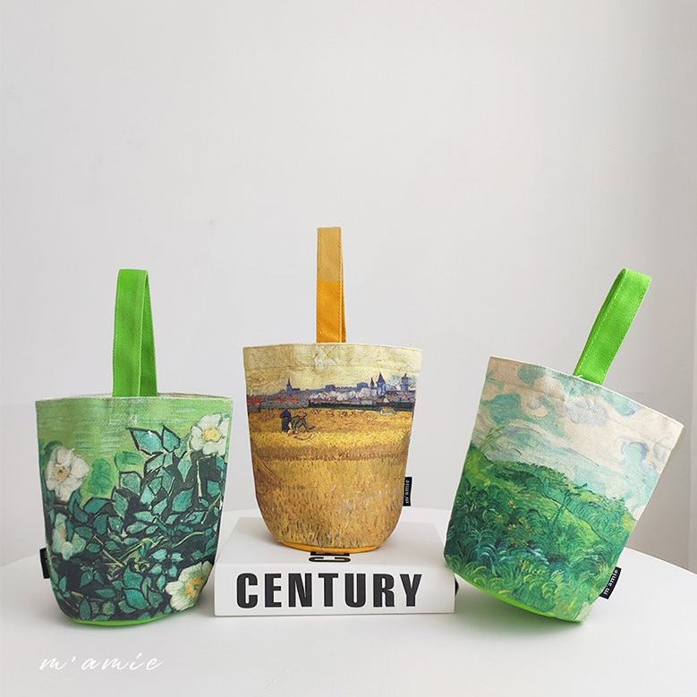 Van Gogh Tote Bag, Small Canvas Bag for Water Bottle - view 2