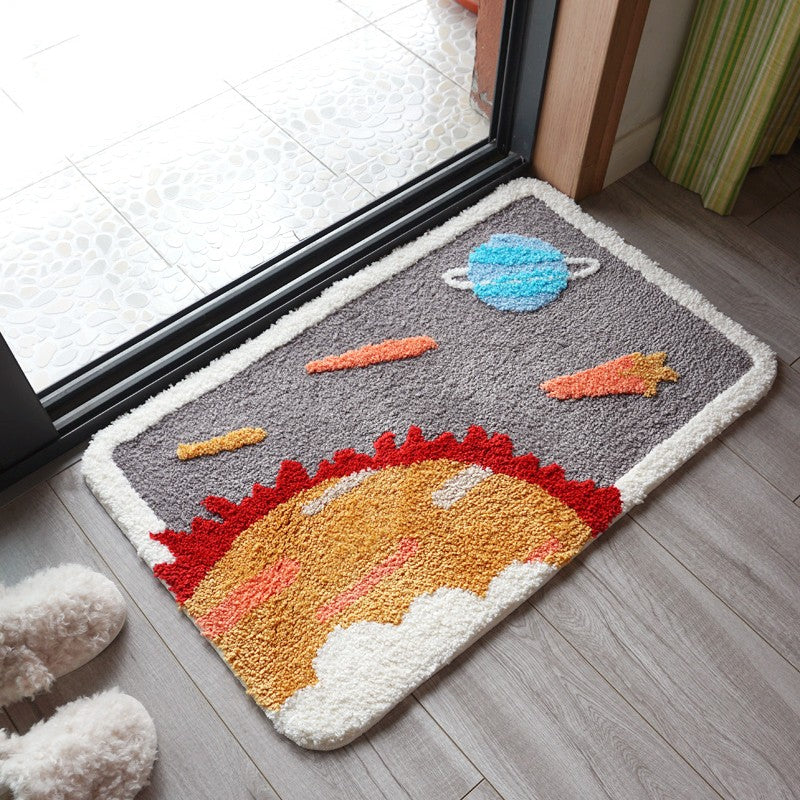 Feblilac Geometric and Space Tufted Bath Mat - view 9