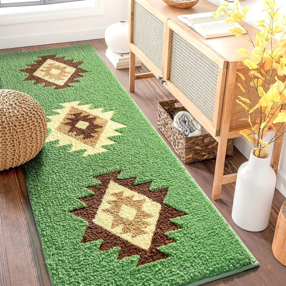 Feblilac Boho Black Tufted Bath Mat - view 20